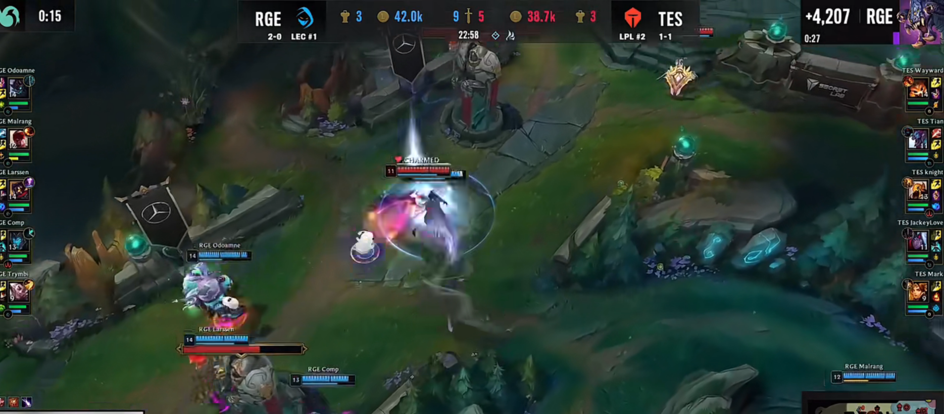 RGE血洗T1,JackeyLove送出助攻的简单介绍 RGE血洗T1,JackeyLove送出助攻的简单介绍